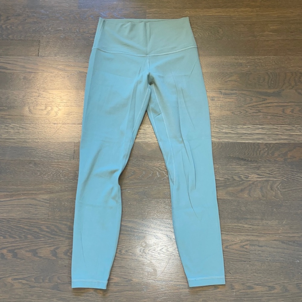 Lululemon Align leggings. Size 6. Color: Tidewater Teal.
